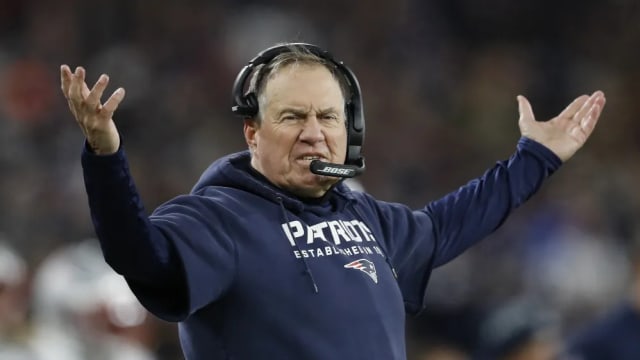 Patriots - Bill Belichick Arms Raised